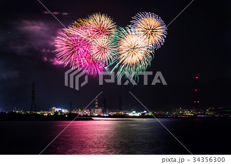 花火大会　打ち上げ花火　[愛知県田原市] 34356300