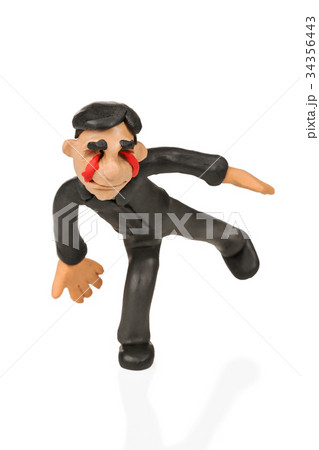 Plasticine man without eyes 34356443