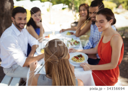 Group of friends having lunch 34356694