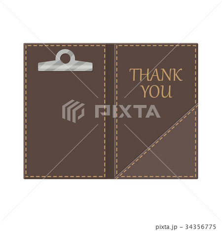 Leather folder for cash, coins and cashier check. 34356775