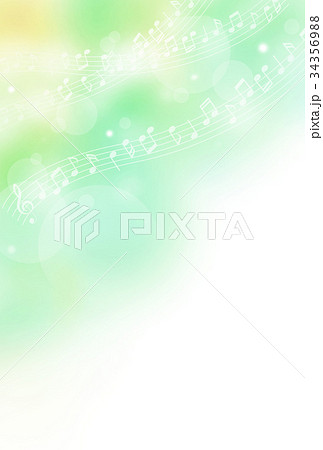 音楽イメージ(緑) 音楽イメージ(緑) 34356988