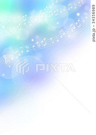 音楽イメージ(青) 音楽イメージ(青) 34356989