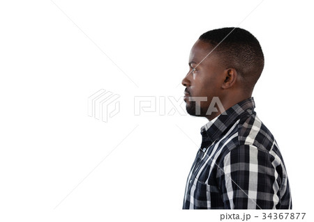 Man standing against white background 34367877