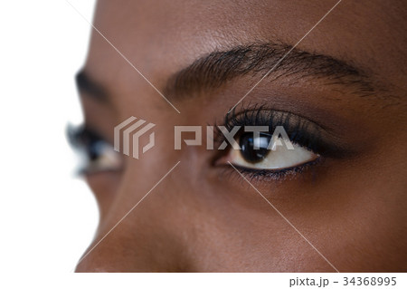 Close up of woman eyes looking away Close up of woman eyes looking away 34368995