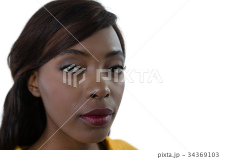 Close up of businesswoman 34369103