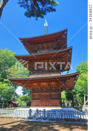 豪徳寺　三重塔 34369927