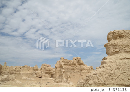 紀元前の古代都市遺跡(交河古城) 紀元前の古代都市遺跡(交河古城) 34371138