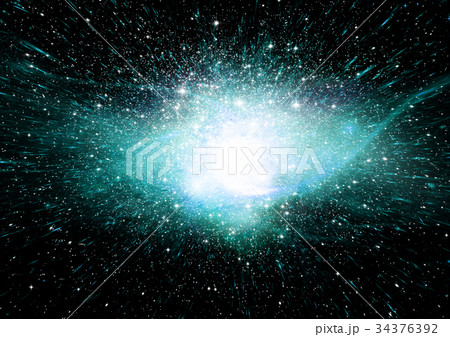 Stars, dust and gas nebula in a far galaxy Stars, dust and gas nebula in a far galaxy 34376392