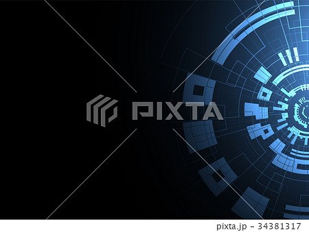 Abstract technology futuristic network Abstract technology futuristic network 34381317
