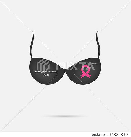 Brassiere icon.Breast Cancer October Awareness 34382339