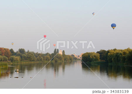 The view on balloons are over Olexandria Park 34383139