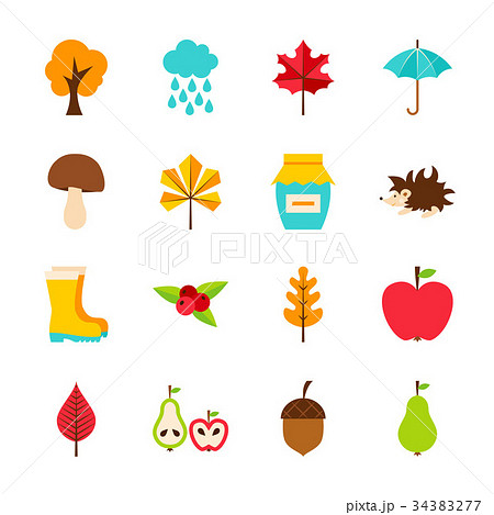 Autumn Flat Objects Autumn Flat Objects 34383277