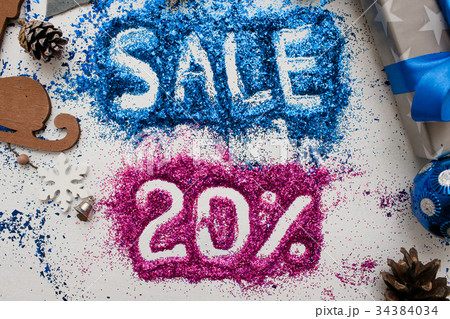 Sales on Christmas and New Year holidays 34384034