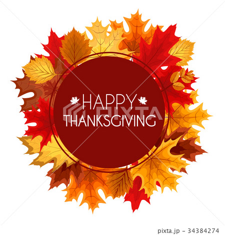 Abstract Vector Illustration Autumn Happy 34384274