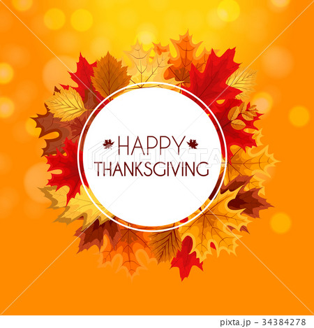 Abstract Vector Illustration Autumn Happy Abstract Vector Illustration Autumn Happy 34384278