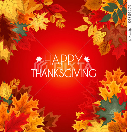 Abstract Vector Illustration Autumn Happy 34384279