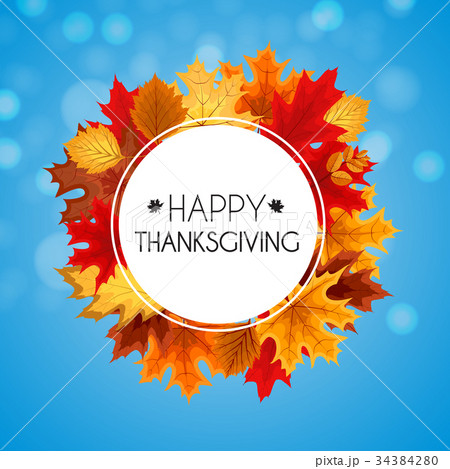 Abstract Vector Illustration Autumn Happy Abstract Vector Illustration Autumn Happy 34384280