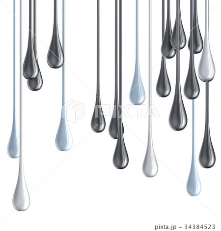 3D white and black glossy paint drop blobs 3D white and black glossy paint drop blobs 34384523