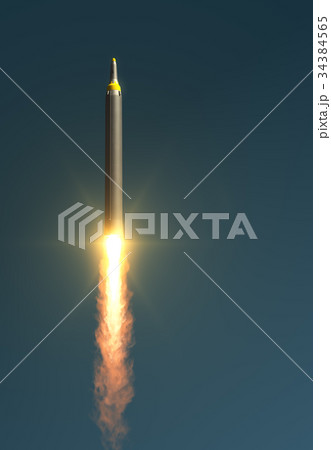North Korean Ballistic Missile Takes Off 34384565
