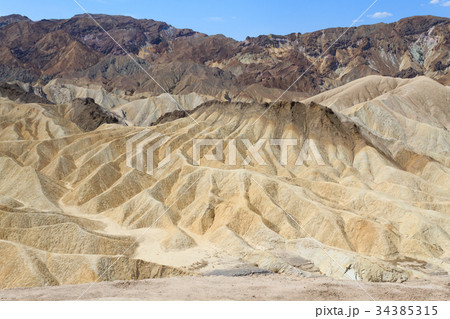 View from Zabriskie Point, California, USA. 34385315