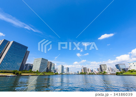 隅田川沿いの風景 隅田川沿いの風景 34386039