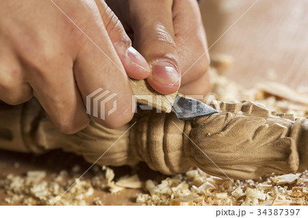 Carpenter at work 34387397