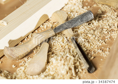 Carpenter's workplace 34387474