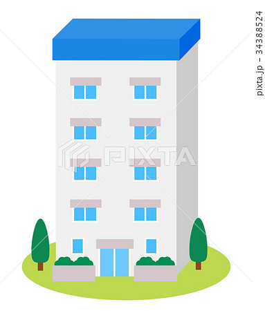 5階建て住宅のイラスト素材 34388524 Pixta