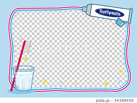 Toothpaste Frame Stock Illustration