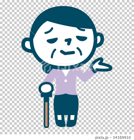 Senior lady with a good face 34389910