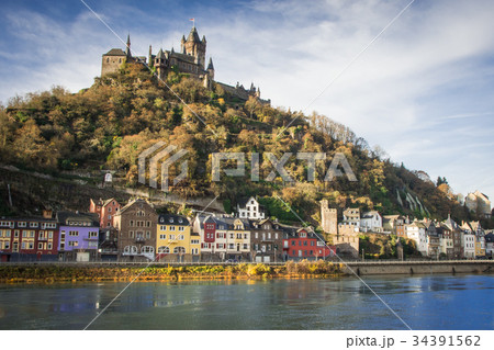 The city of Cochem, Germany 34391562