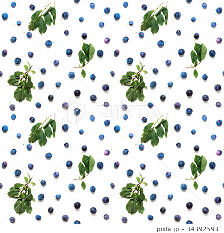 Seamless Natural Texture Blue Organic Damascenes 34392593
