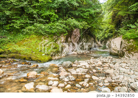 Mountain river Khosta in Sochi 34392850