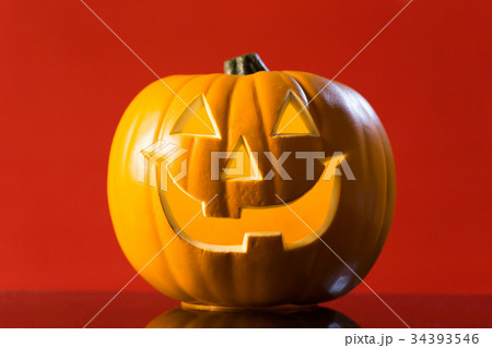 ハロウィン かぼちゃランタンの写真素材