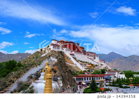 チベット:ラサのポタラ宮 LHASA Pota palace チベット:ラサのポタラ宮 LHASA Pota palace 34394358