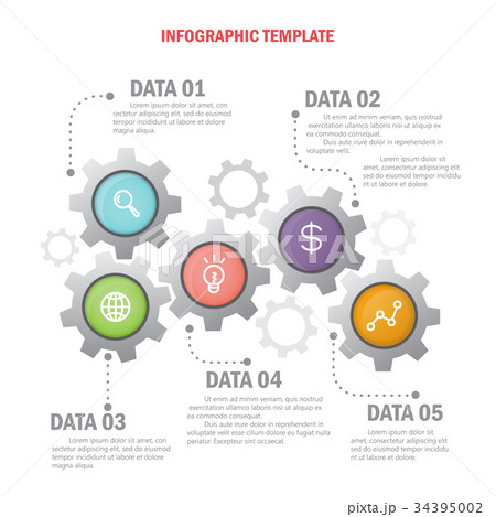 infographic template. vector 34395002