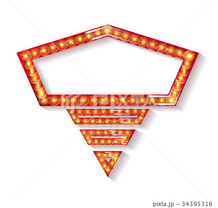 Retro light sign. Retro light sign. 34395316