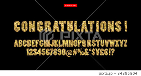 Gold Alphabetic fonts and numbers Gold Alphabetic fonts and numbers 34395804