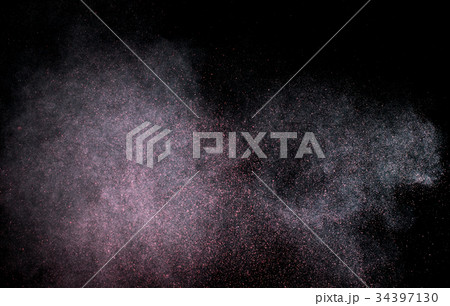 dust explosion on a black background for graphic. dust explosion on a black background for graphic. 34397130