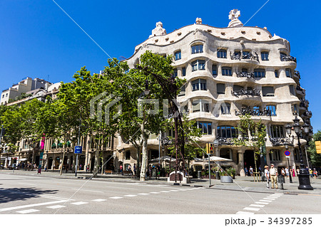 Casa mila barcelona city,Spain 34397285