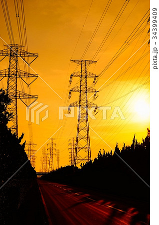 送電線 送電線 34399409