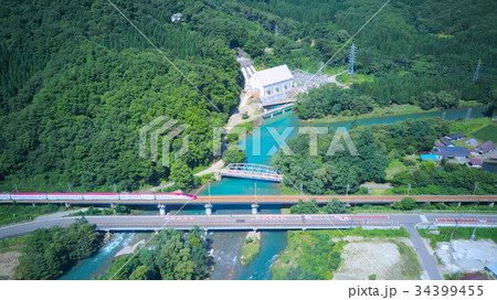 生保内発電所の周辺景　 34399455