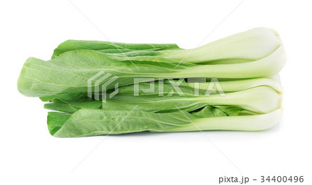 Bok choy vegetable isolated on white background. 34400496