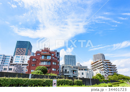 月島の住宅街 34401723