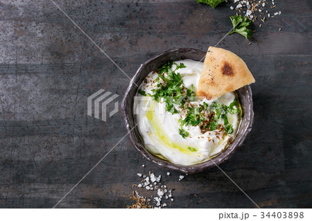 labneh fresh lebanese cream cheese dip 34403898