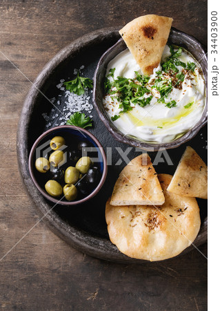labneh fresh lebanese cream cheese dip 34403900