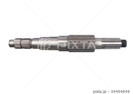 secondary shaft of the gearbox white background secondary shaft of the gearbox white background 34404649