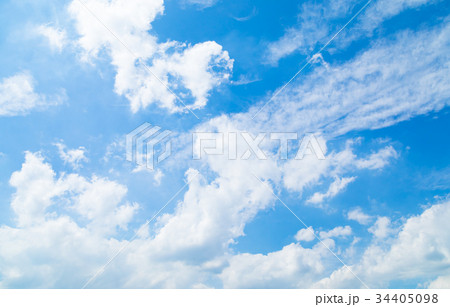 雲 空 青い空 白い雲 秋の空 晩夏の空 背景用素材 クラウド 青空 合成用背景 雲 空 青い空 白い雲 秋の空 晩夏の空 背景用素材 クラウド 青空 合成用背景 34405098