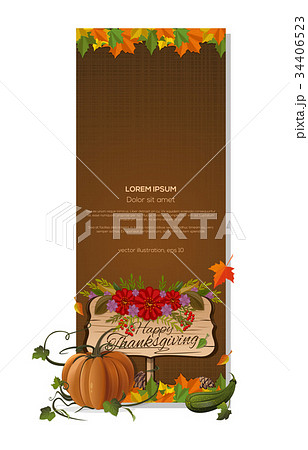 Vertical banner for Thanksgiving Day Vertical banner for Thanksgiving Day 34406523