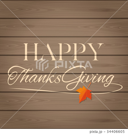 Thanksgiving lettering card 34406605